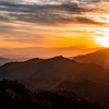鳳来寺山パークウェイからの夕陽③
