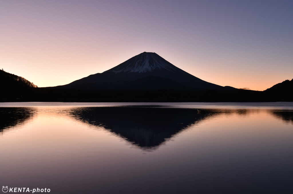 朝陽が出る間際