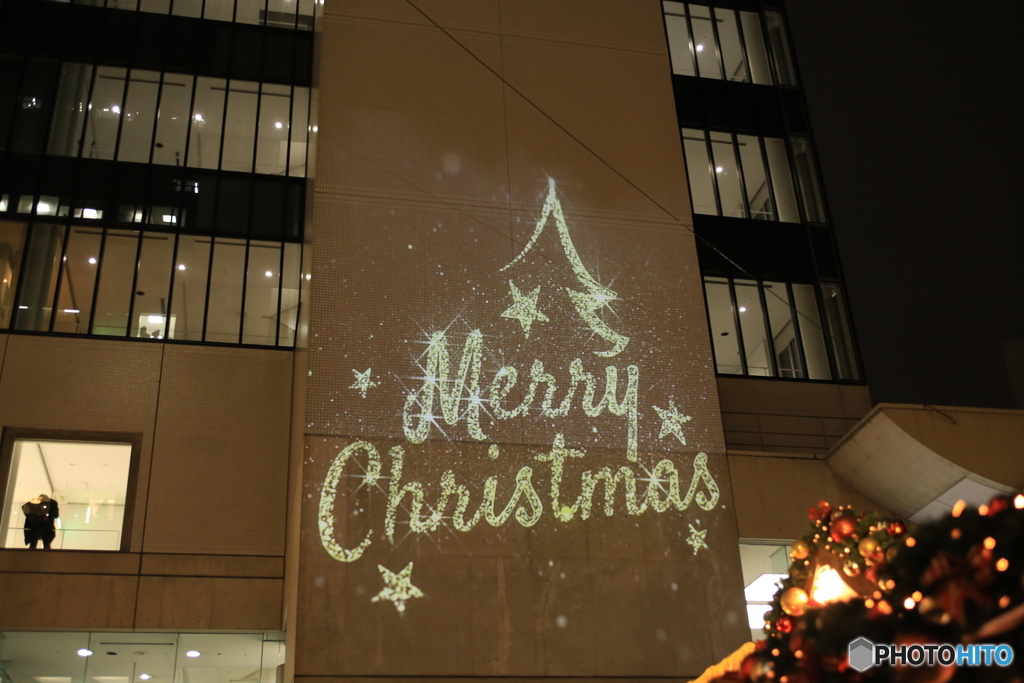 壁の光のMerry Christmas