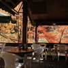 秋のテラスカフェ