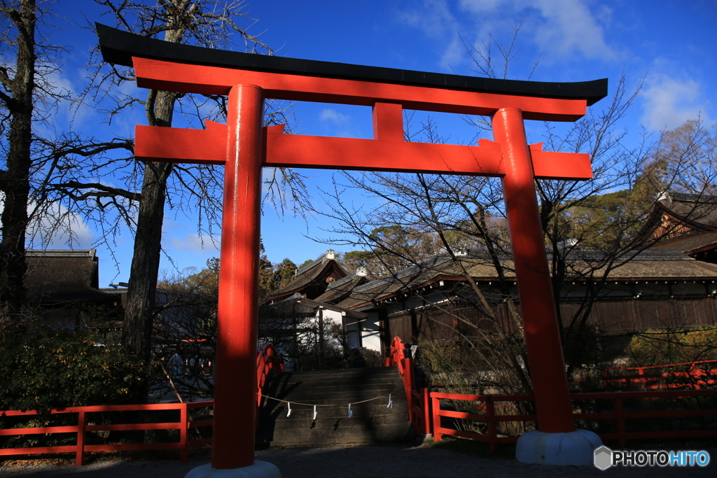 鳥居と青空