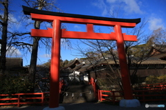 鳥居と青空