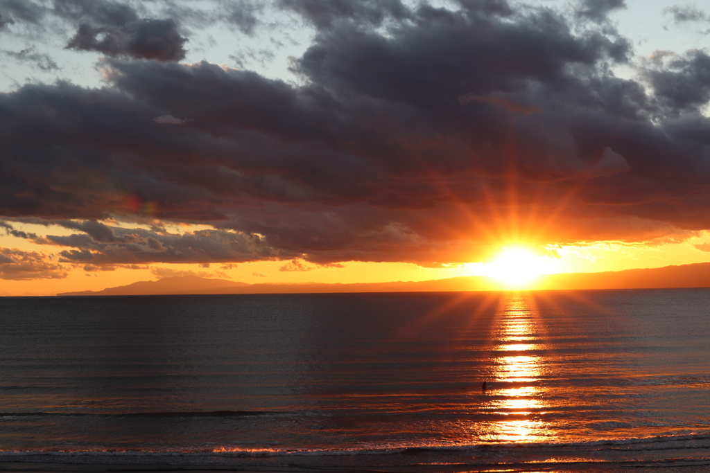 江ノ島夕日