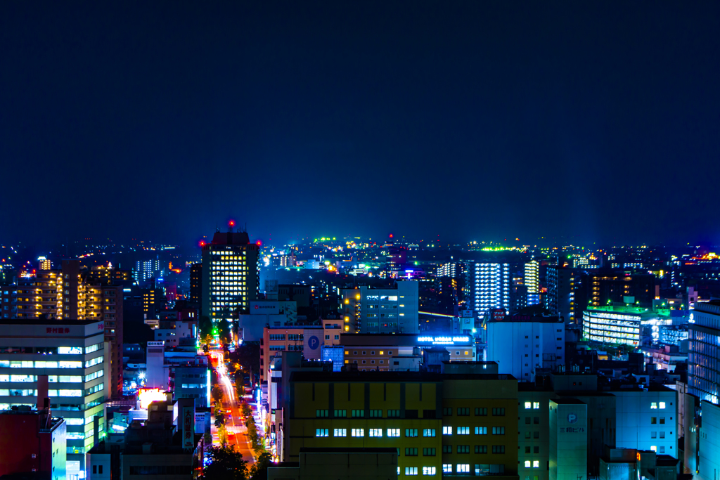 栃木県庁　夜景