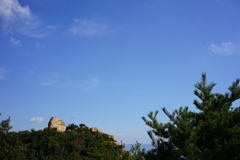 遠景　王子が岳　にこにこ岩