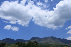 くじゅう連山　雲の影