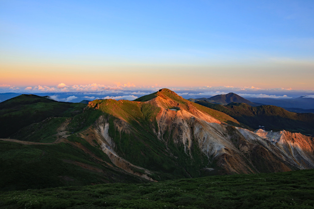 くじゅう連山　朝