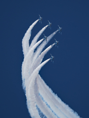 築城基地航空祭　ブルーインパルス