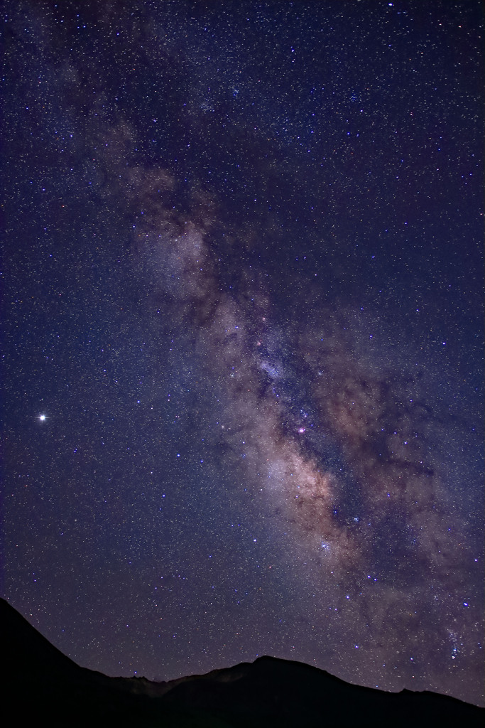 星生山と天の川銀河
