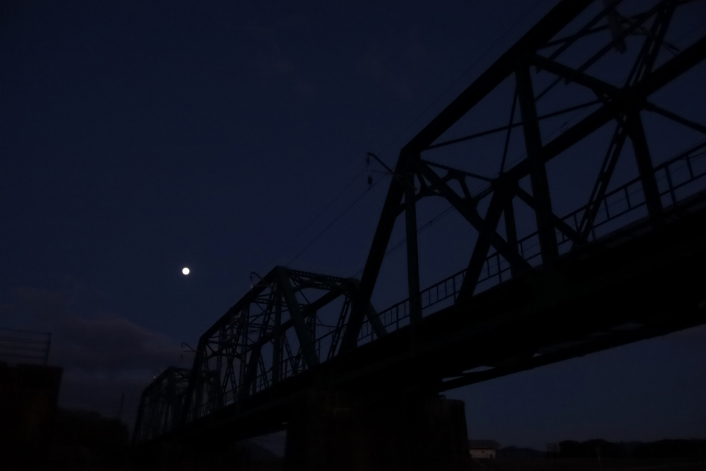 月が綺麗でした