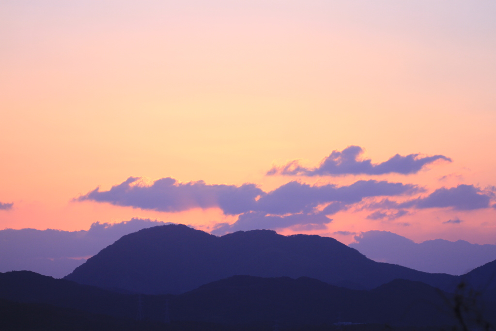 明日も晴れるかな。