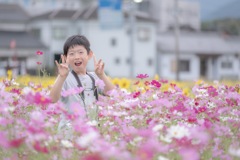 ピースが出来なくても、満面の笑み⤵︎