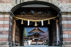 尾山神社にて