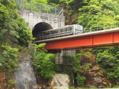 於　ＪＲ武田尾駅。