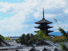 於　高台寺境内より望む。