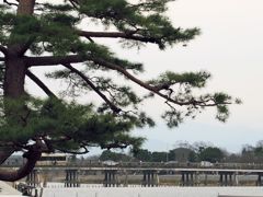 於　渡月橋。
