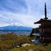 新倉山浅間公園の富士山