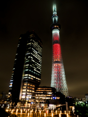 夜のスカイツリー