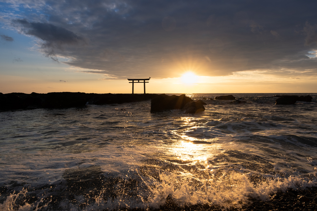 茨城県の神磯鳥居