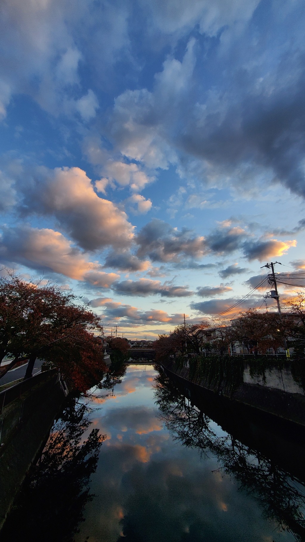 朝焼けの雲
