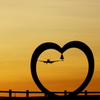 Airplane in the heart