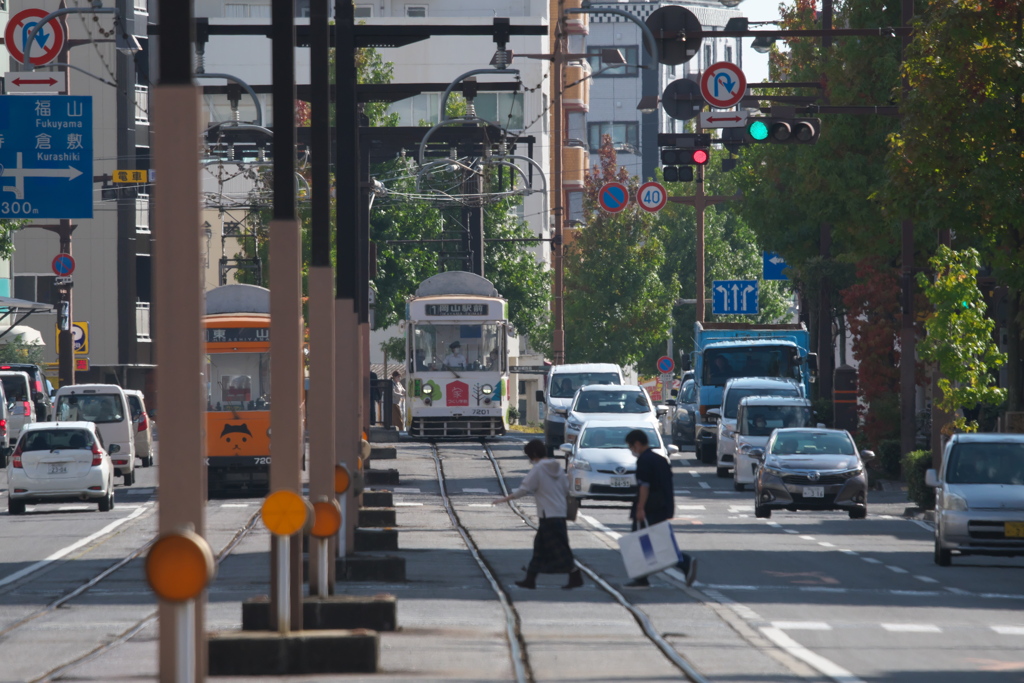 路面電車のある風景