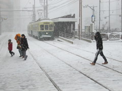 大雪の長崎