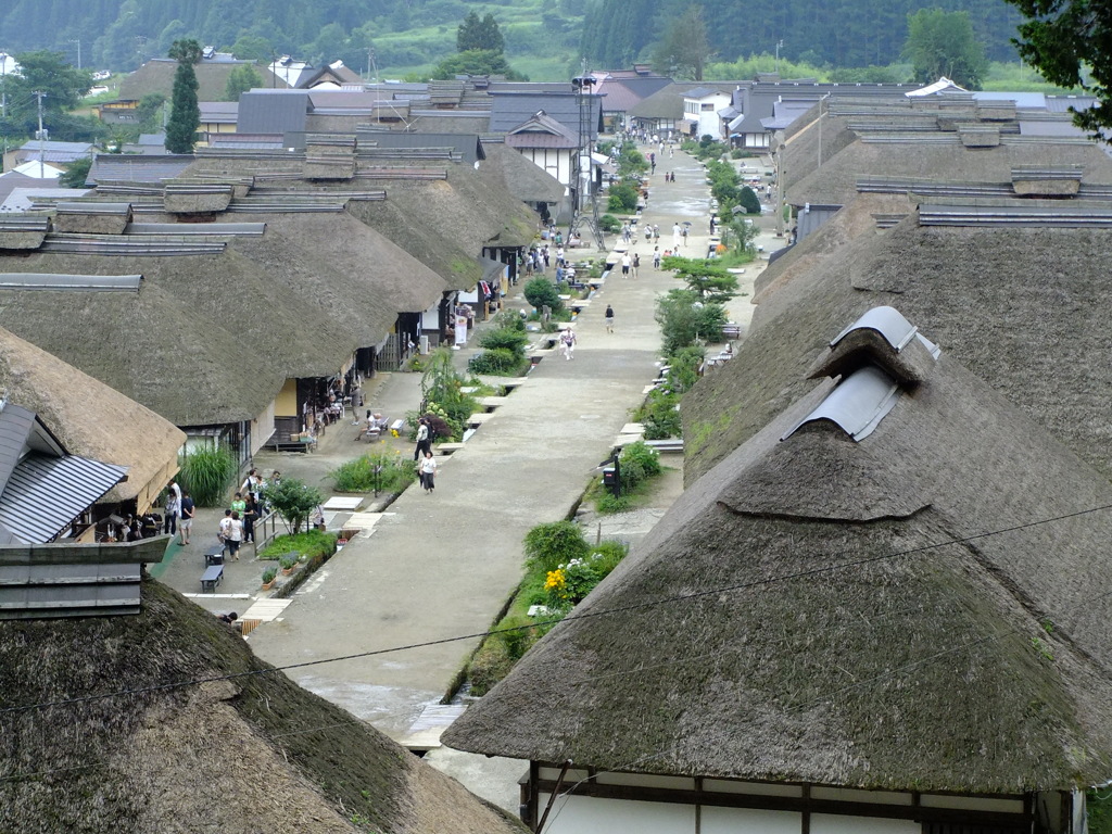 大内宿　遠景