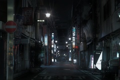 夜中 野毛小路