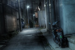 真夜中 黄金町