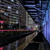 夜中の小田栄駅