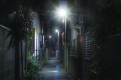 真夜中の路地