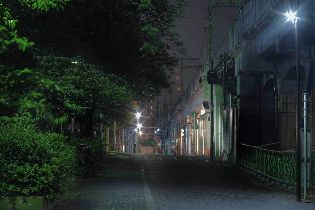 真夜中 黄金町