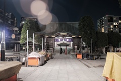 夜の川崎大師