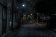 真夜中 黄金町