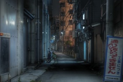 真夜中 黄金町