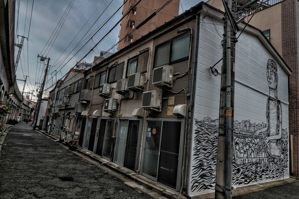今朝の黄金町
