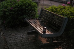 公園のベンチ