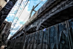 にせものの街のにせものの写真