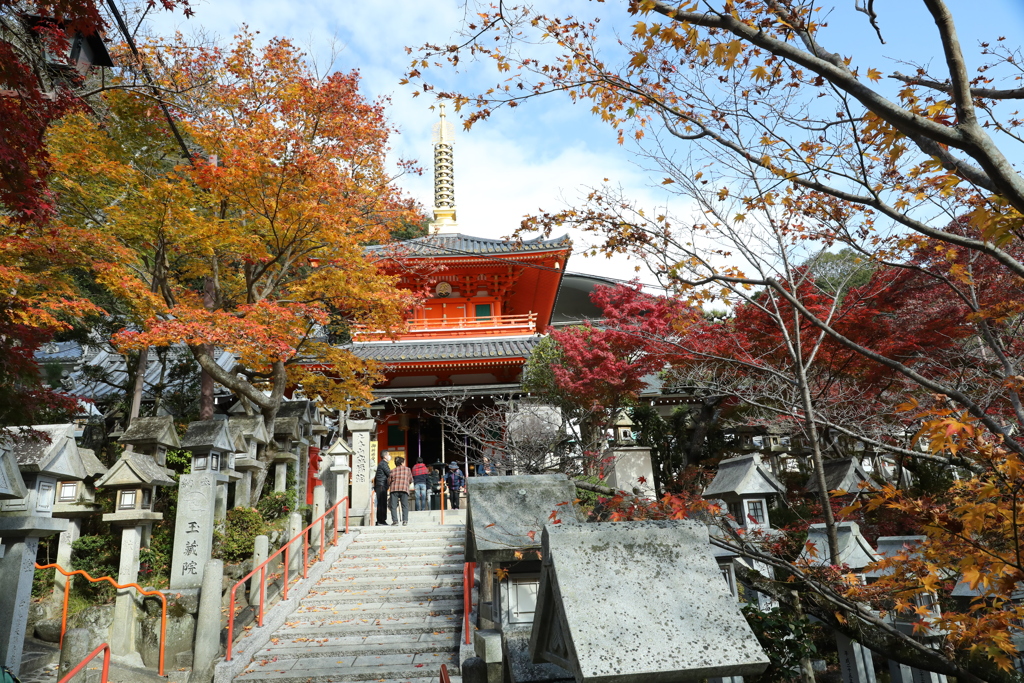 朝護孫子寺紅葉8