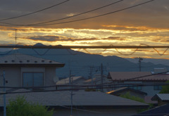 太平山と日の出