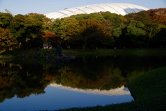 ビッグエッグと紅葉