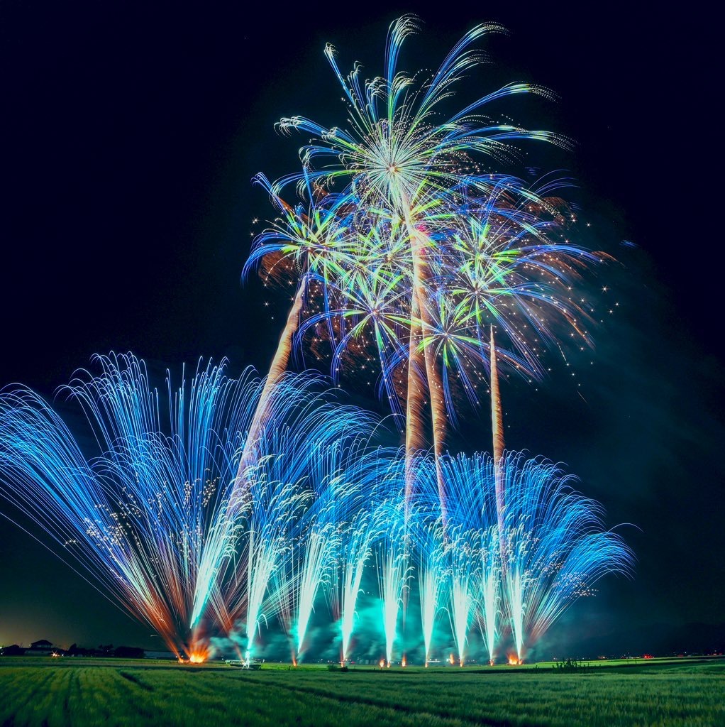 佐野の夜空を彩る花火