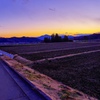 里山の夕景