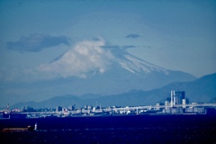 海ほたるからの富士山