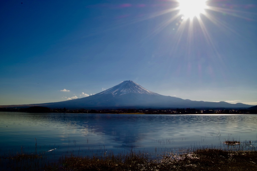 眩い富士山