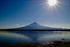 眩い富士山