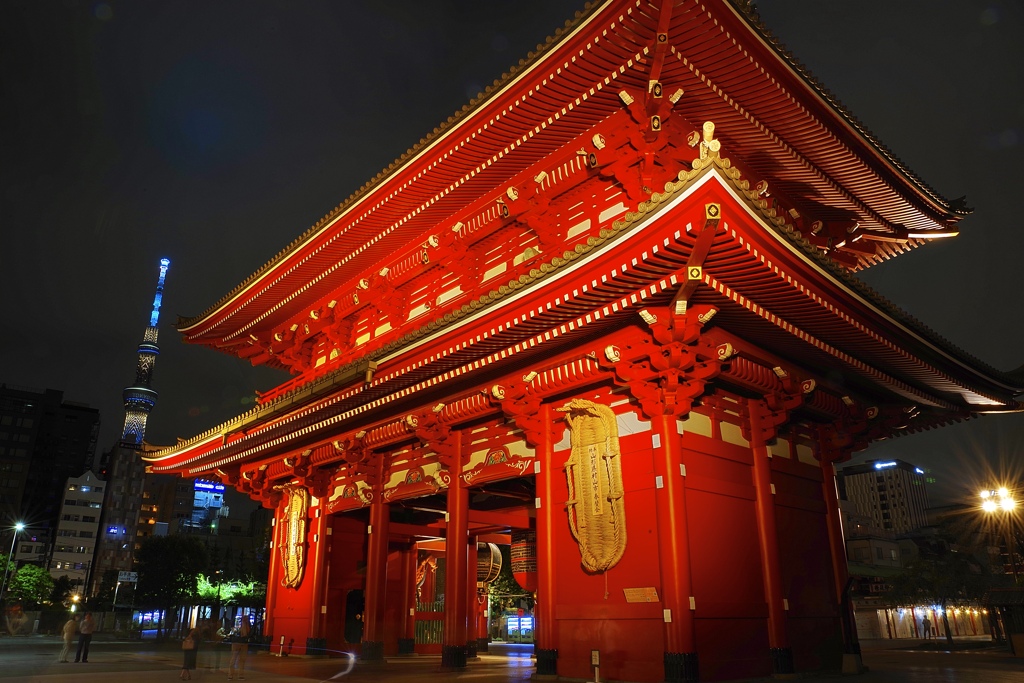 浅草寺とスカイツリー