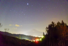 星と富士と