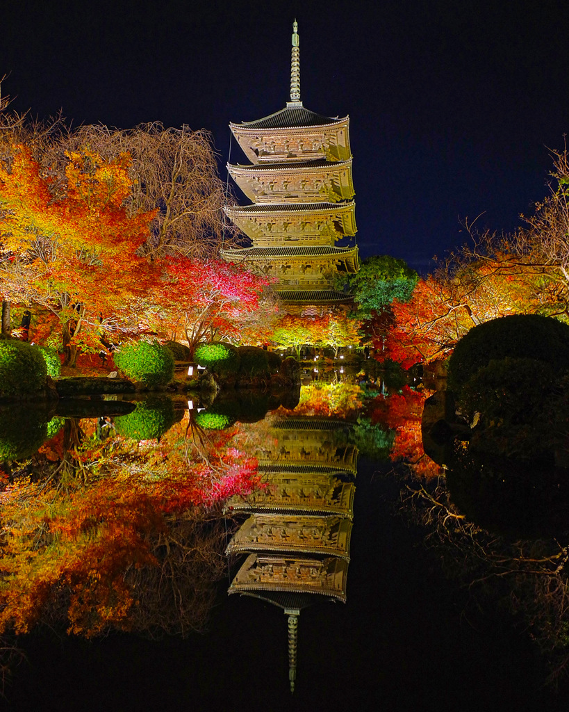 東寺ライトアップ2021